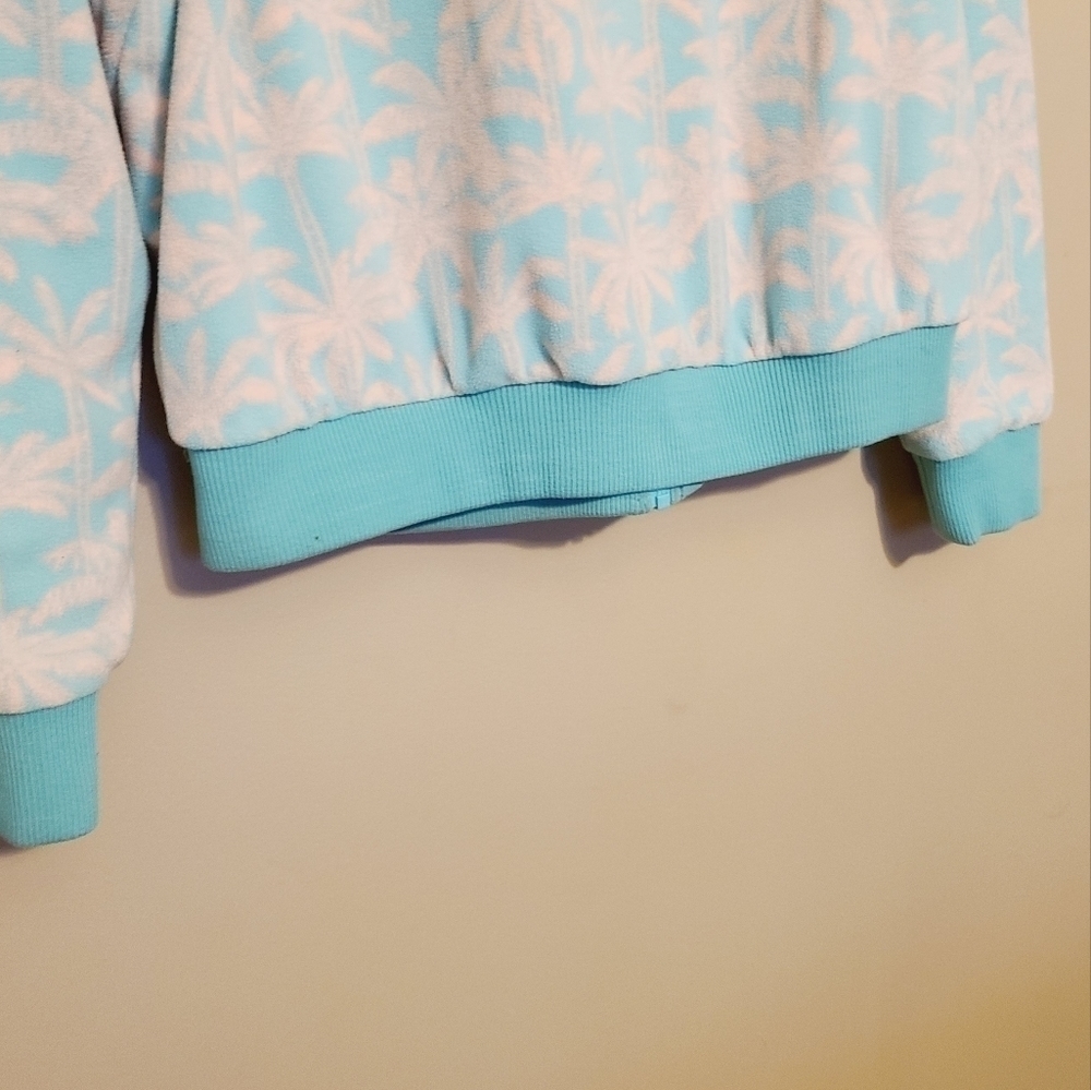 Chubbies | Men's Pink & Blue Palm Tree Full Zip Pullover Jacket (Size Large) - Picture 14 of 15